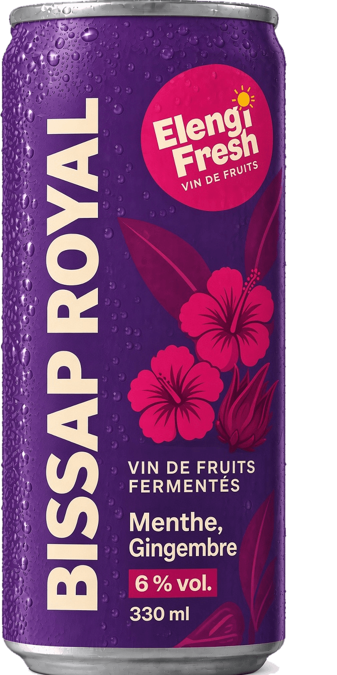 Canette Bissap Royal, bissap (hibiscus), 6 % vol., 330 ml