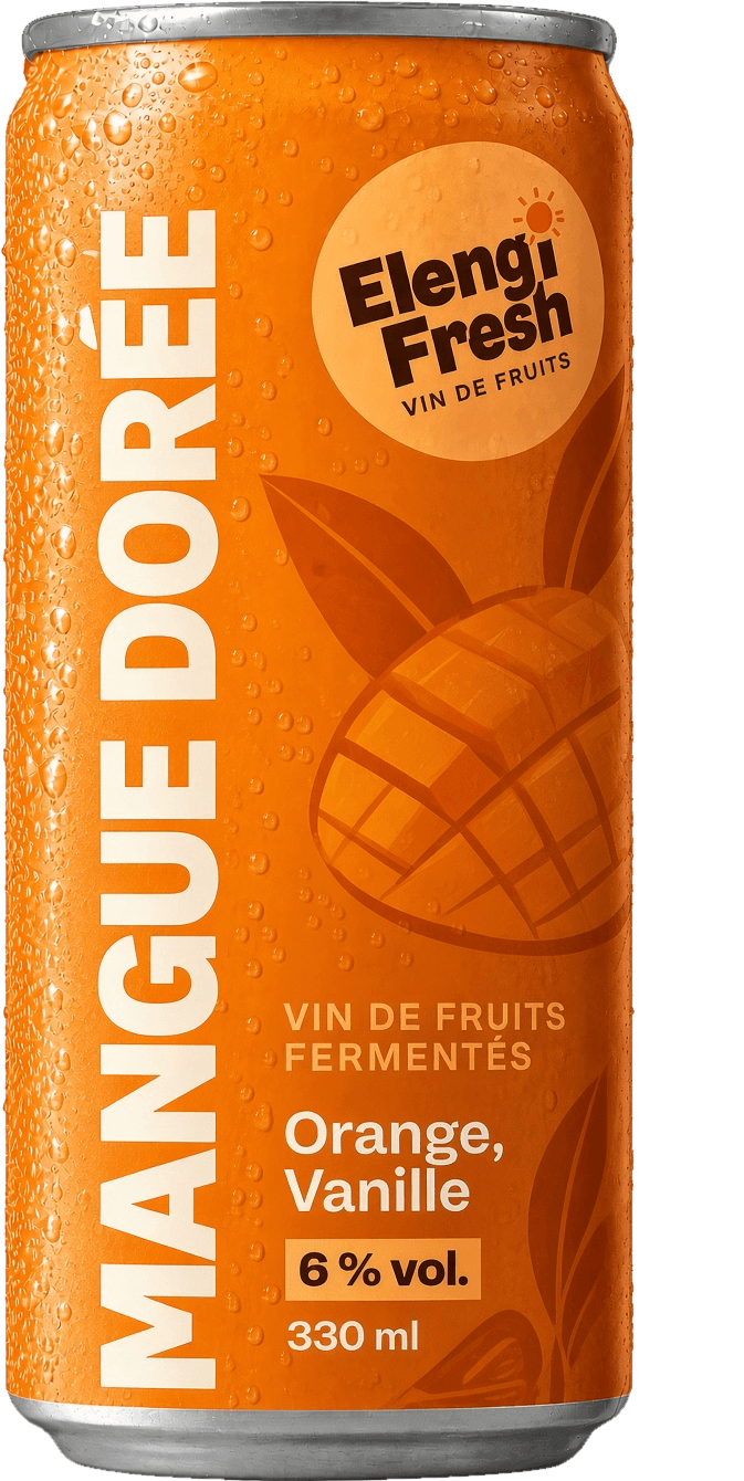 Canette Mangue Dorée, mangue, 6 % vol., 330 ml